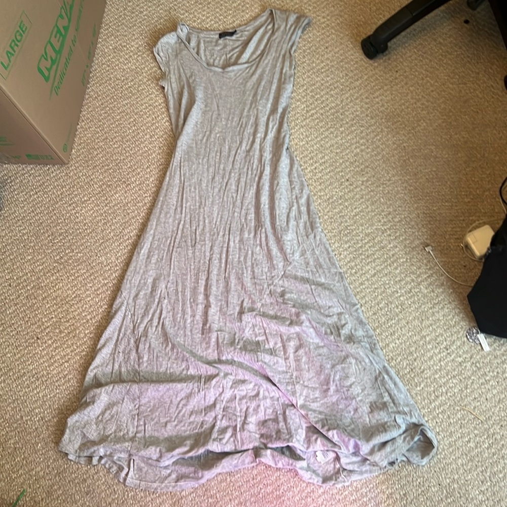 Ralph Lauren POLO Women’s Gray Sun Dress Maxi Dress Perfect for Summer Size M